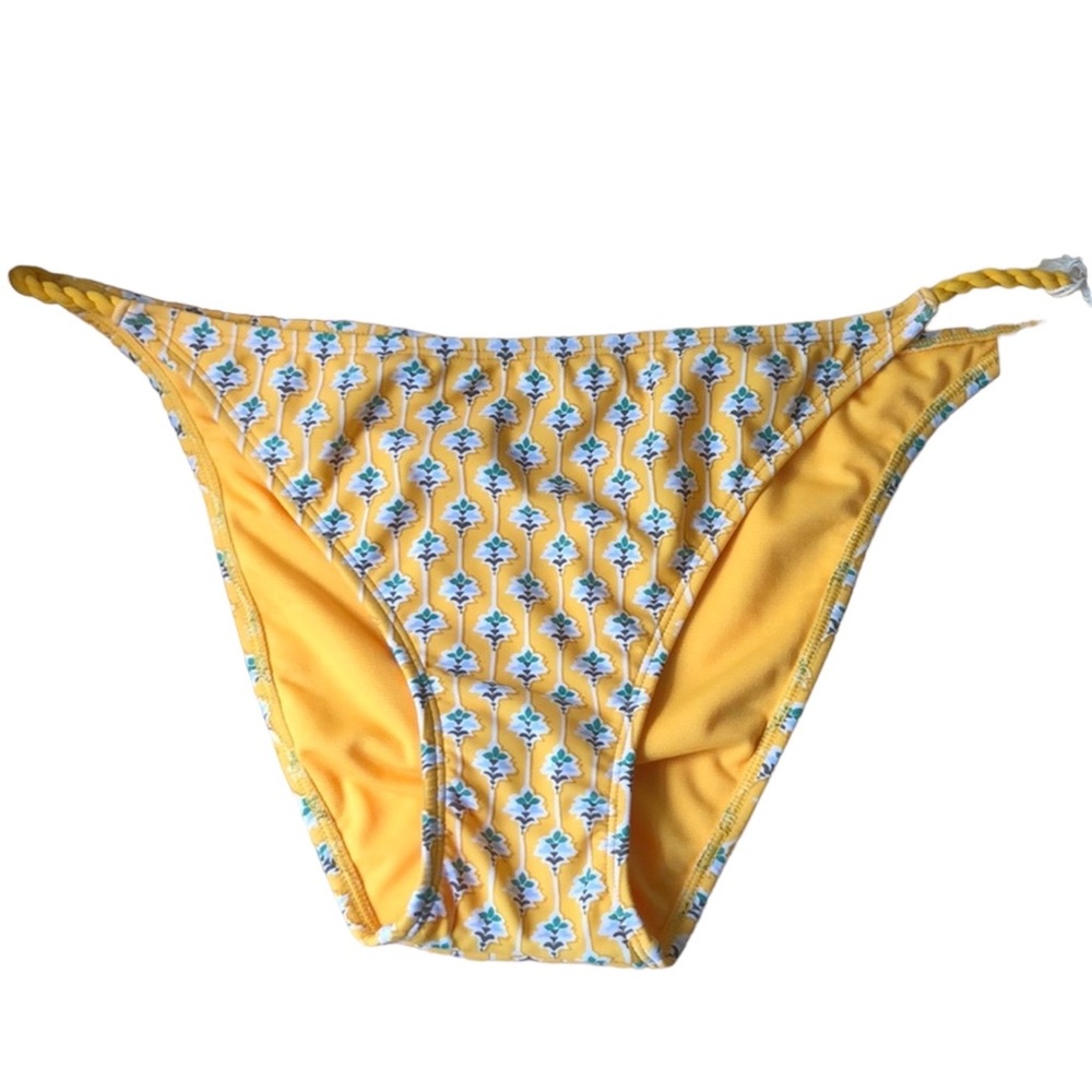 NEW NWT Dainty Lotus Print High Leg Cheeky Bikini Bottom SIZE XXL RHODE